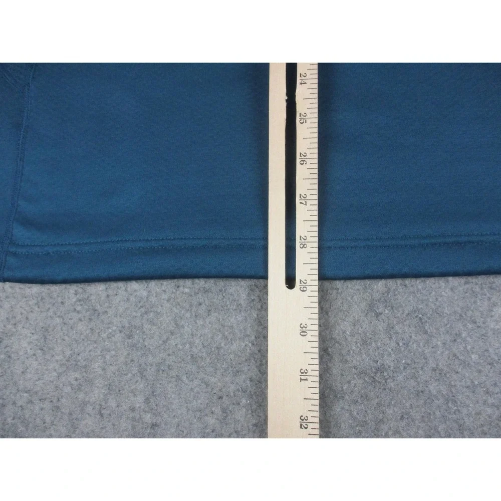 Jordan Sweater Mens Extra Large Blue Thermal Fleece Lined Quarter Zip Sweatshirt